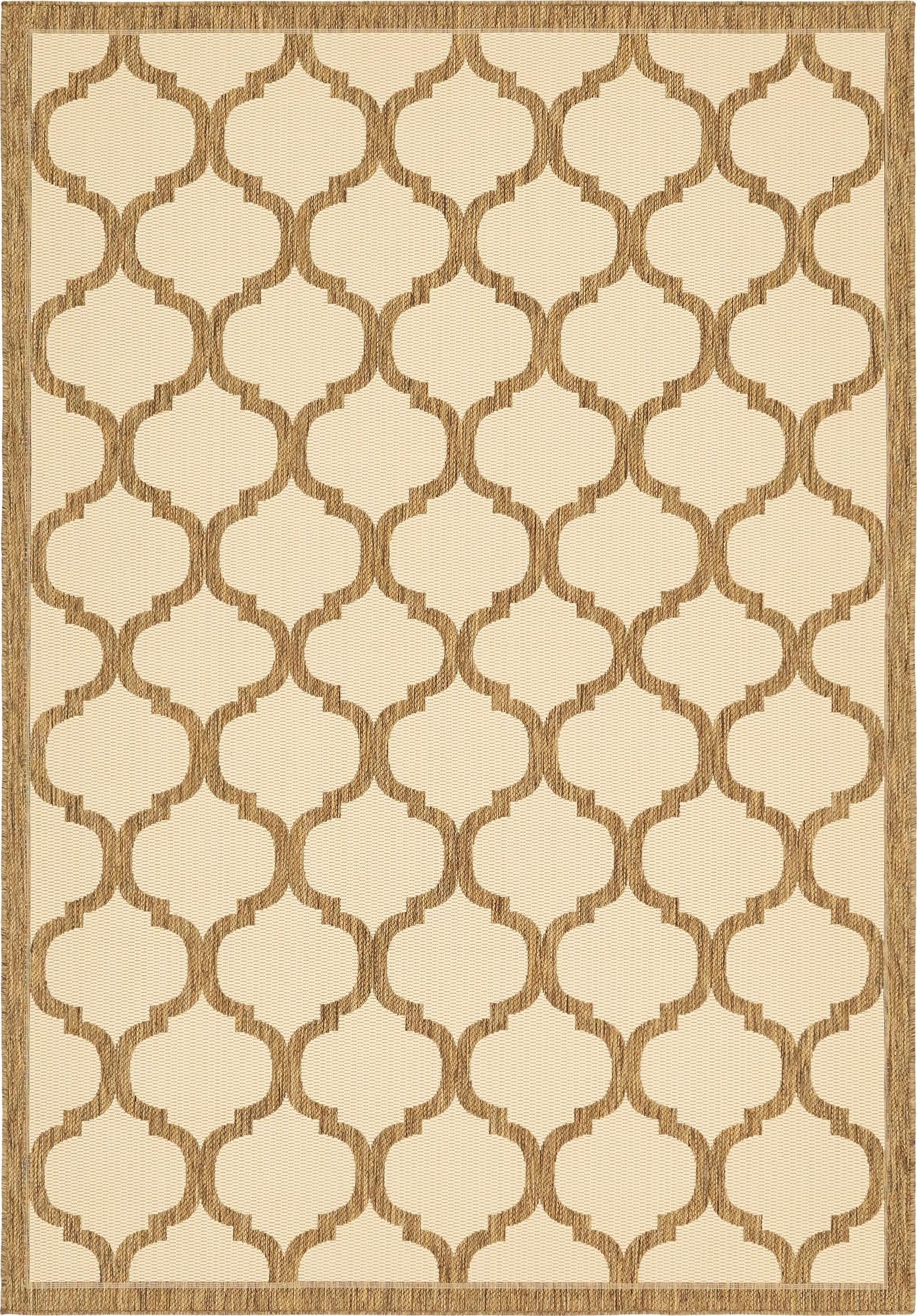  6' x 9'  Washable Lattice Indoor / Outdoor Rug