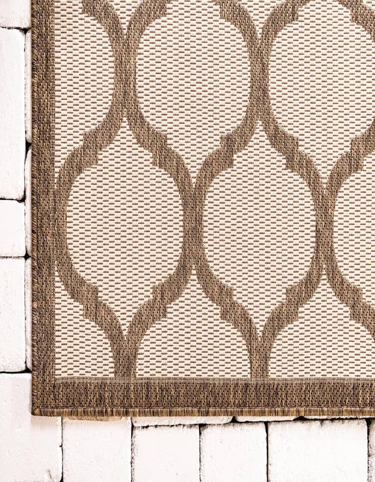 Detail image of  2' 2 x 6'  Washable Lattice Indoor / Outdoor Runner Rug