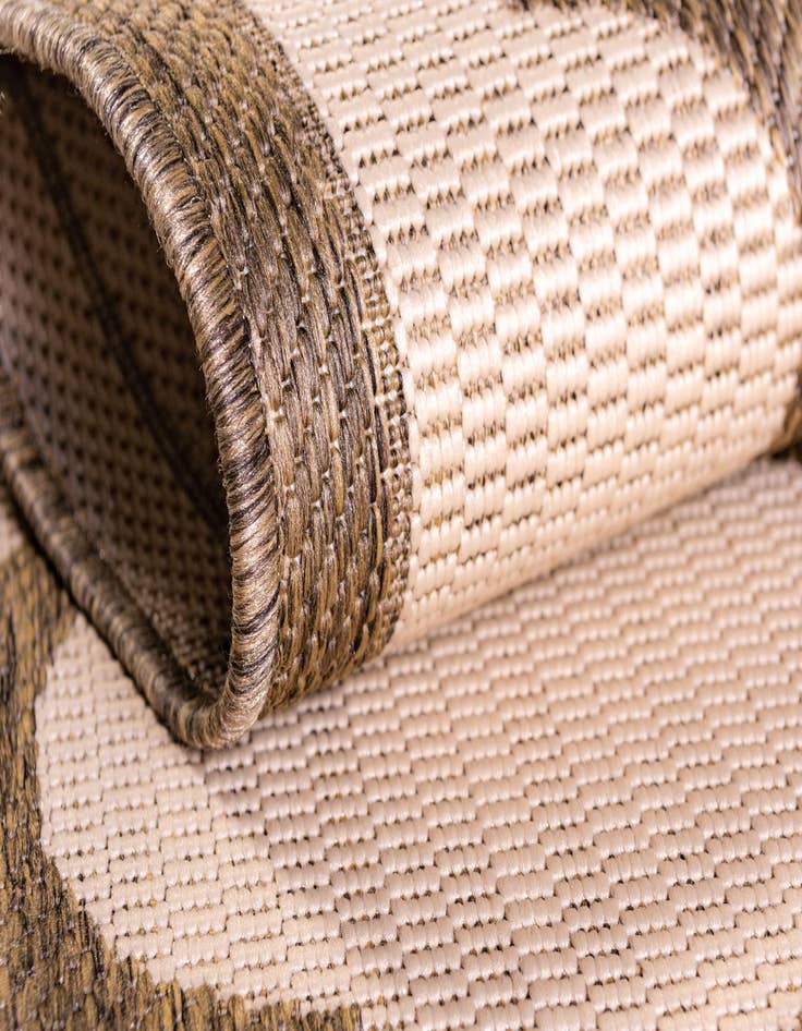 Detail image of  2' 2 x 6'  Washable Lattice Indoor / Outdoor Runner Rug