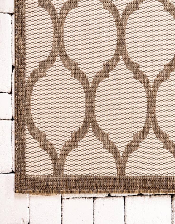 Detail image of  2' 2 x 6'  Washable Lattice Indoor / Outdoor Runner Rug