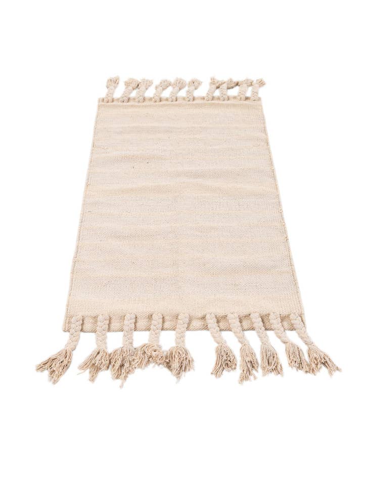 Detail image of  2' x 3' 7  Hand Woven Chindi Cotton Rug