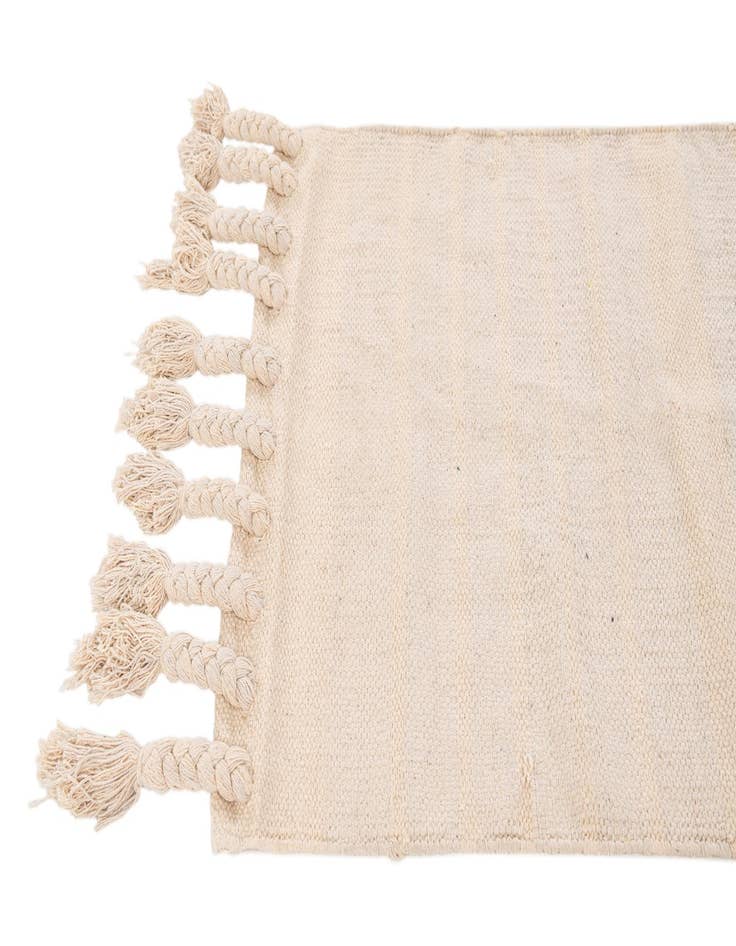 Detail image of  2' x 3' 7  Hand Woven Chindi Cotton Rug