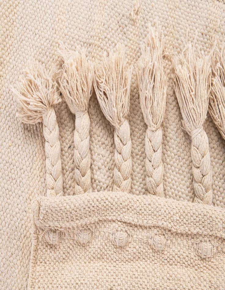 Detail image of  2' x 3' 7  Hand Woven Chindi Cotton Rug