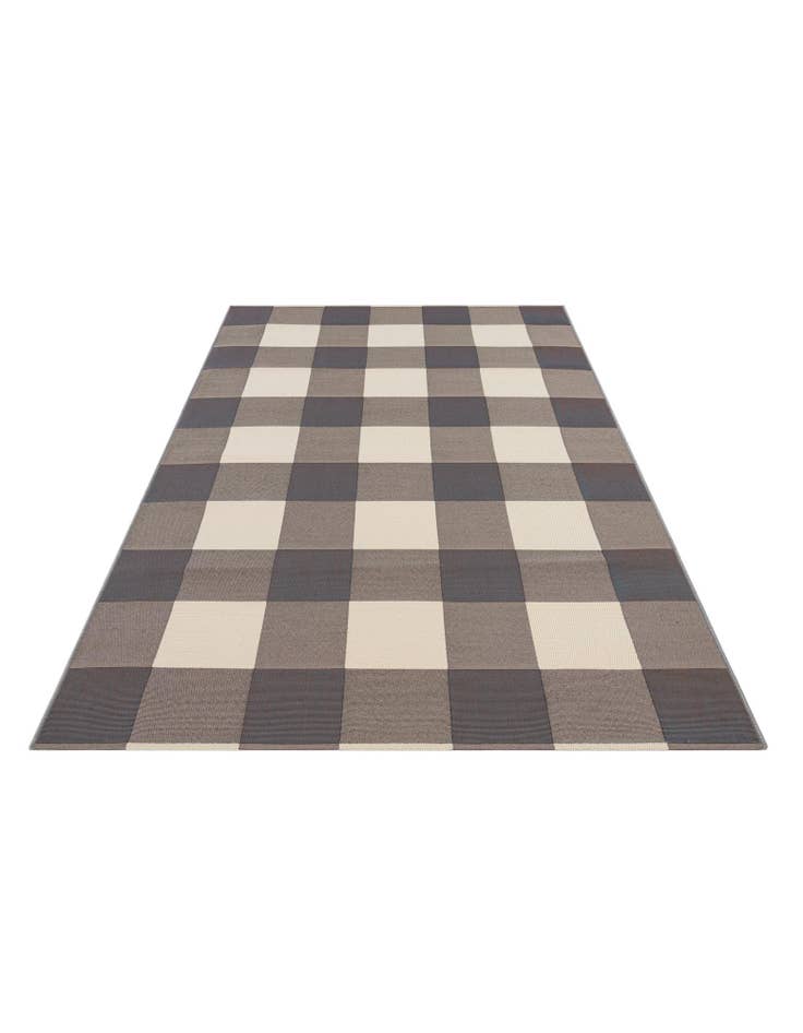 Detail image of  5' 3 x 7' 7  Washable Modern Indoor / Outdoor Rug