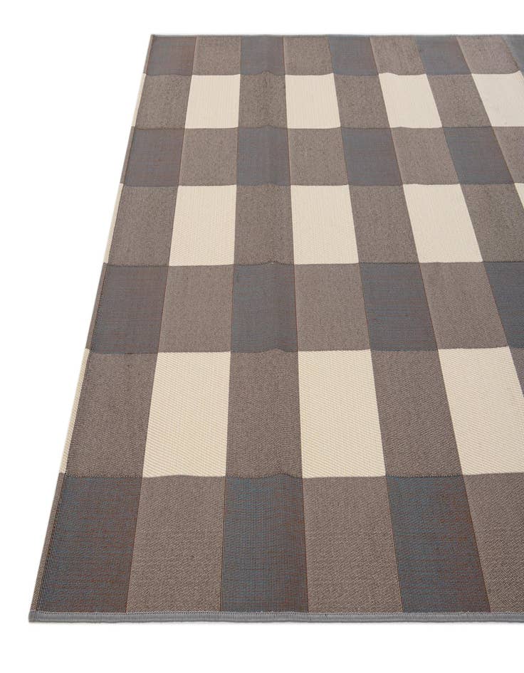 Detail image of  5' 3 x 7' 7  Washable Modern Indoor / Outdoor Rug