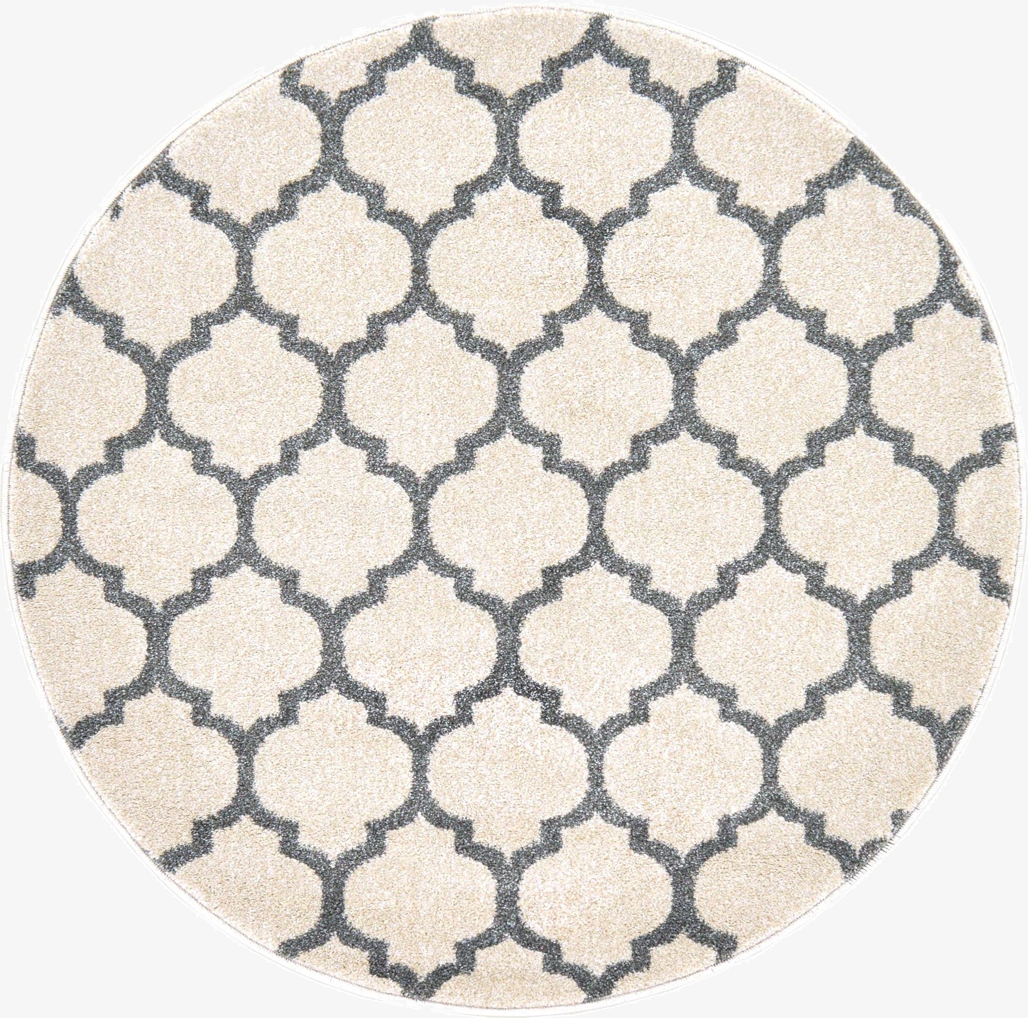  3' x 3' Lattice Round Rug