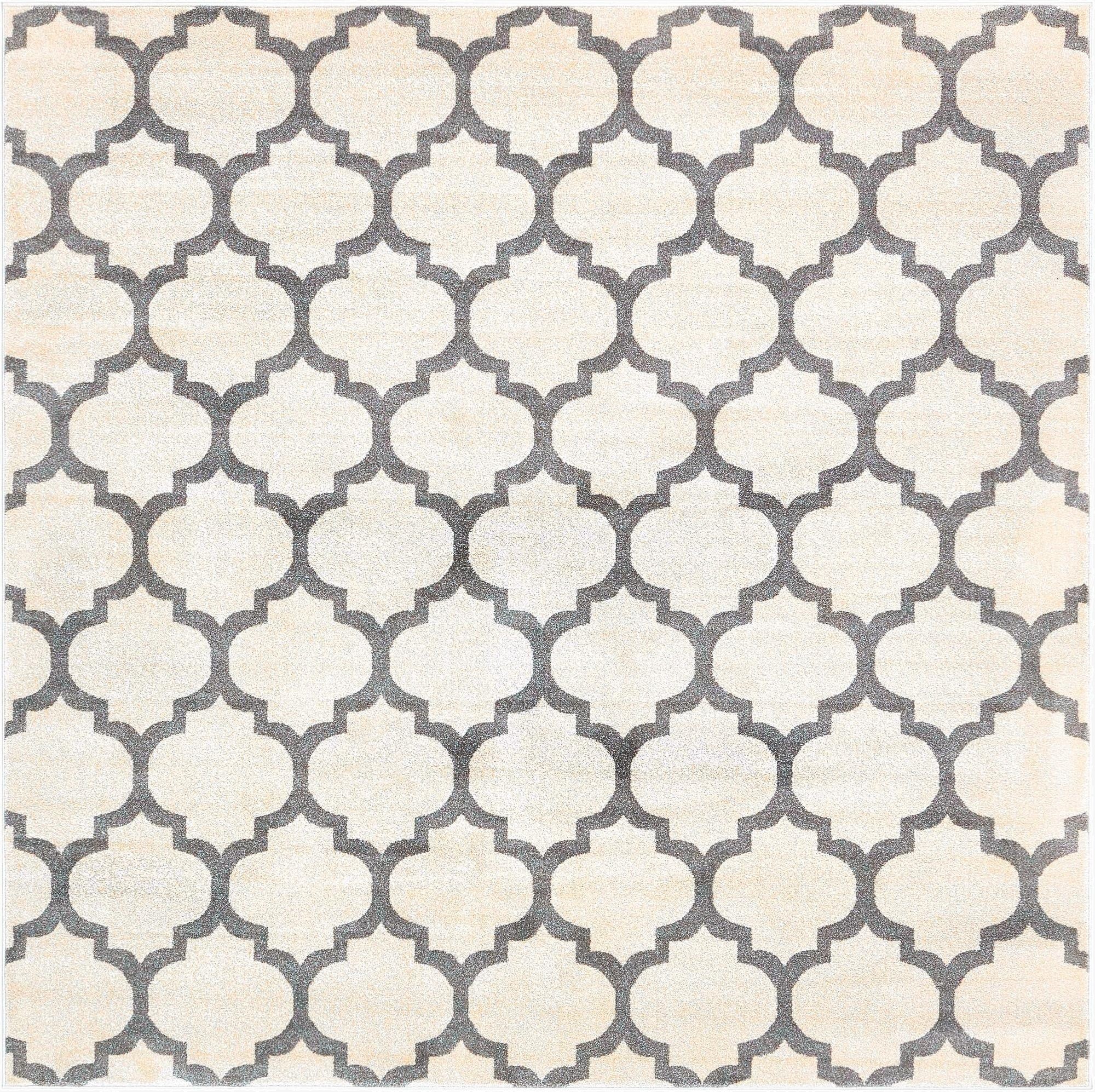  7' 10 x 7' 10 Lattice Square Rug