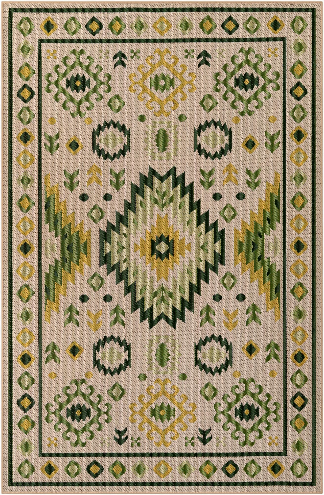  6' x 9'  Washable Baja Indoor / Outdoor Rug