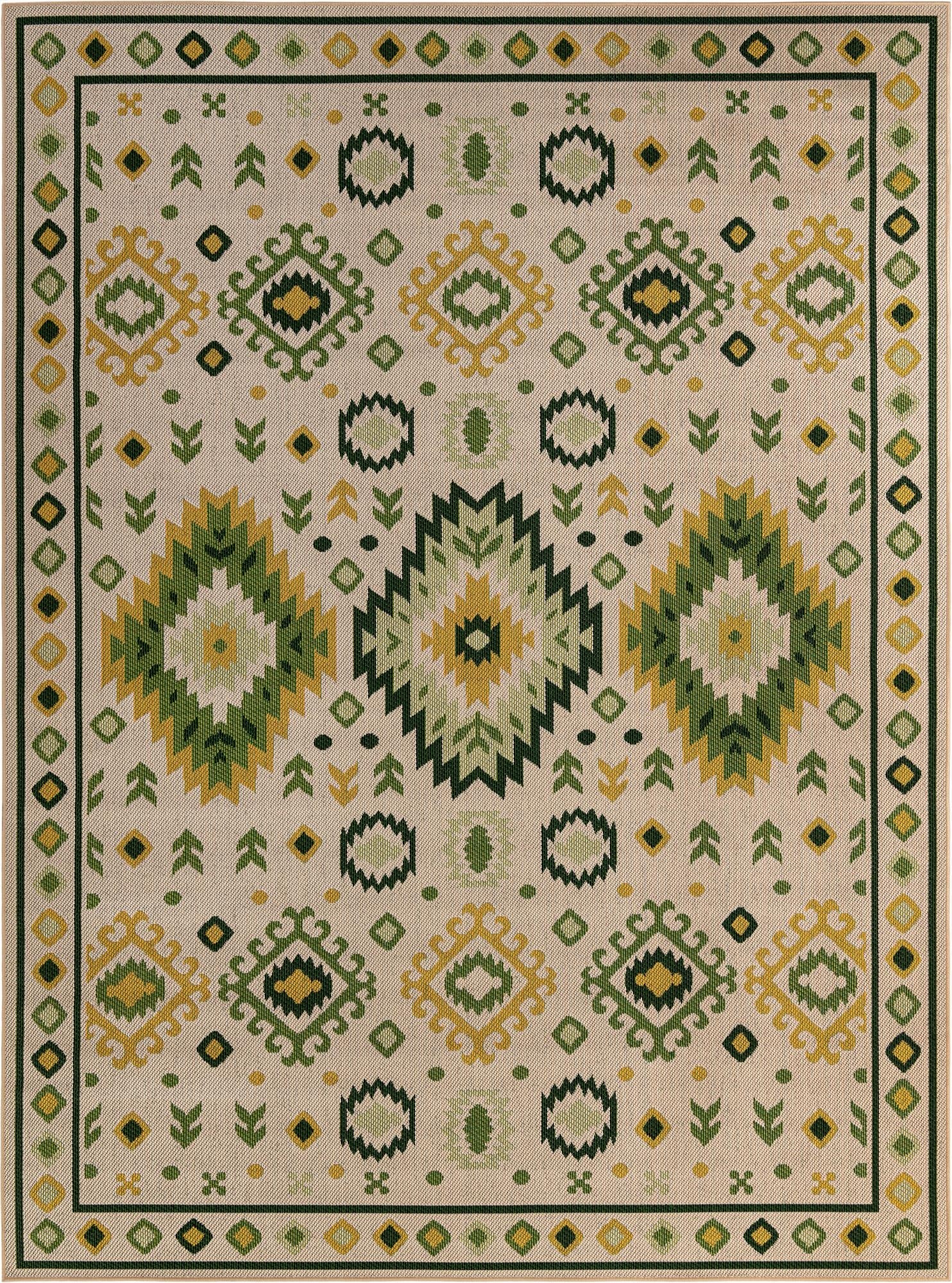 9' x 12'  Washable Baja Indoor / Outdoor Rug