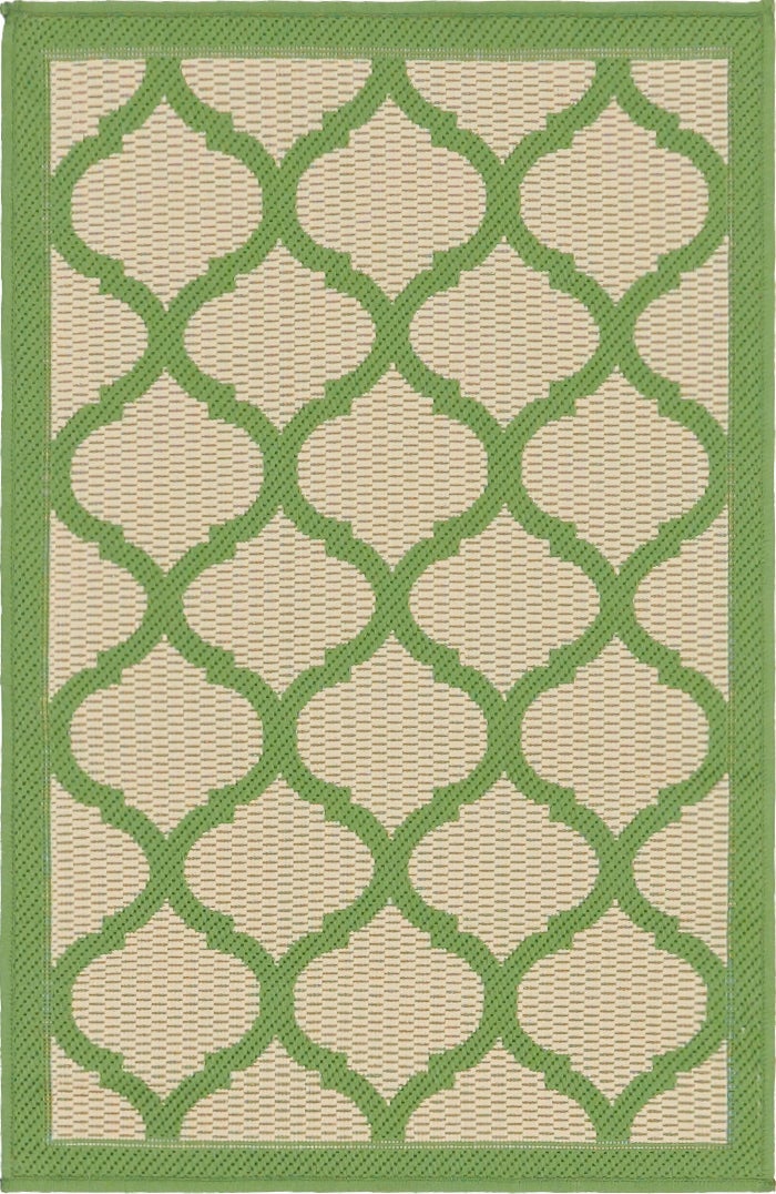 Rug Beige and Green Swatch link
