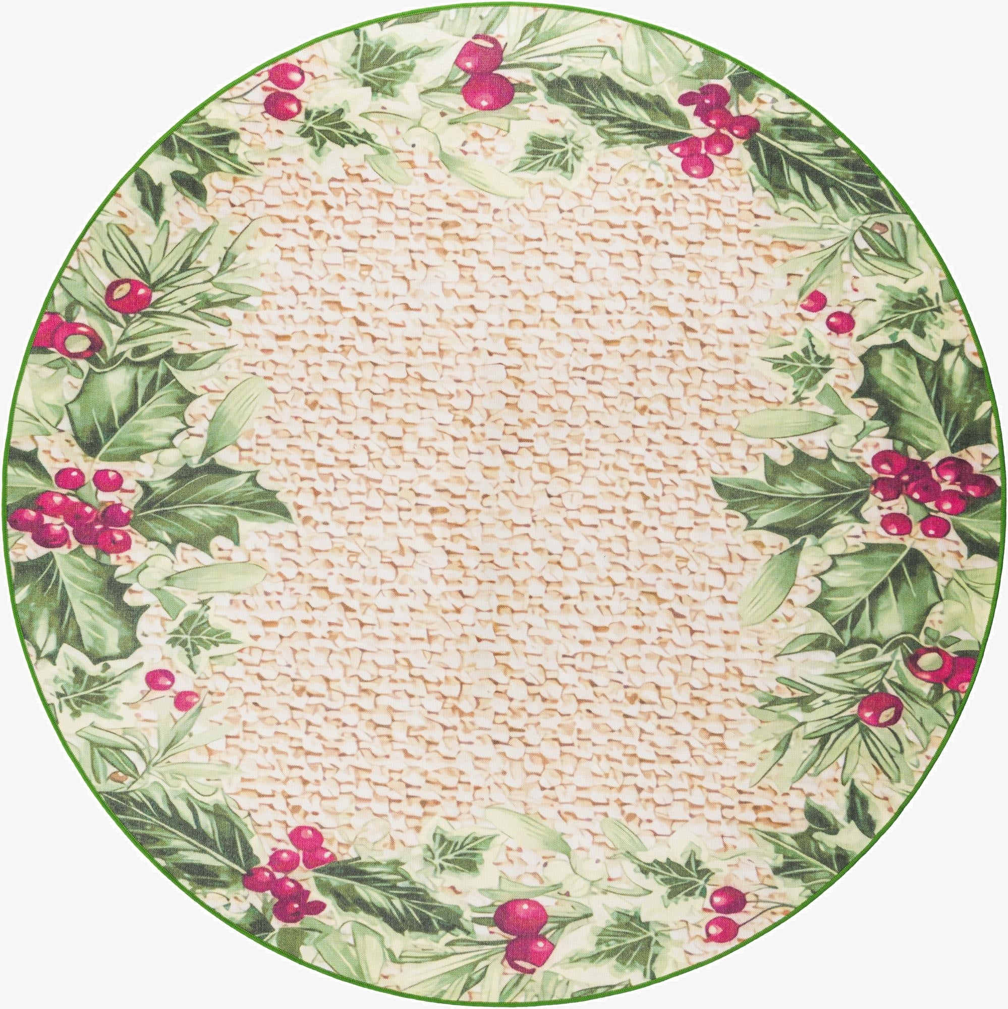  7' 10 x 7' 10  Washable Jill Zarin Caribbean Indoor / Outdoor Round Rug