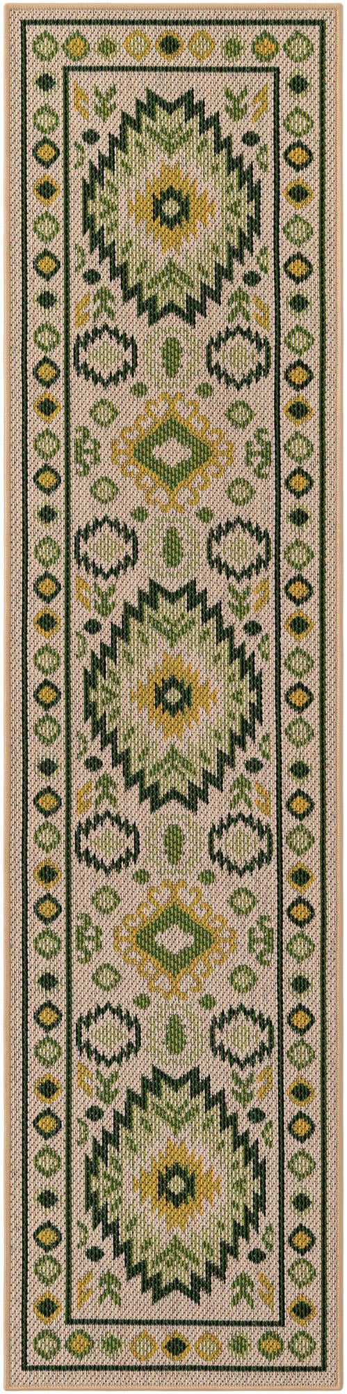 Rug Beige and Green Swatch link