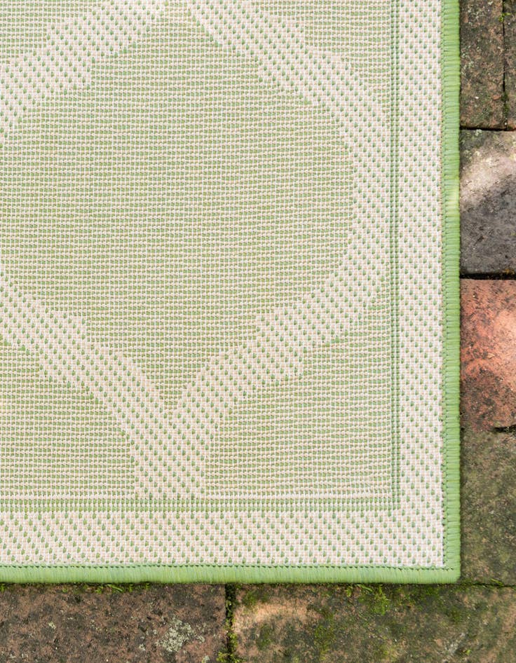 Detail image of  2' 2 x 6'  Washable Lattice Indoor / Outdoor Runner Rug