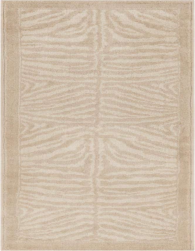 A 6 ft runner rug in ivory and cream, featuring a subtle modern stripe pattern, ideal for hallways.