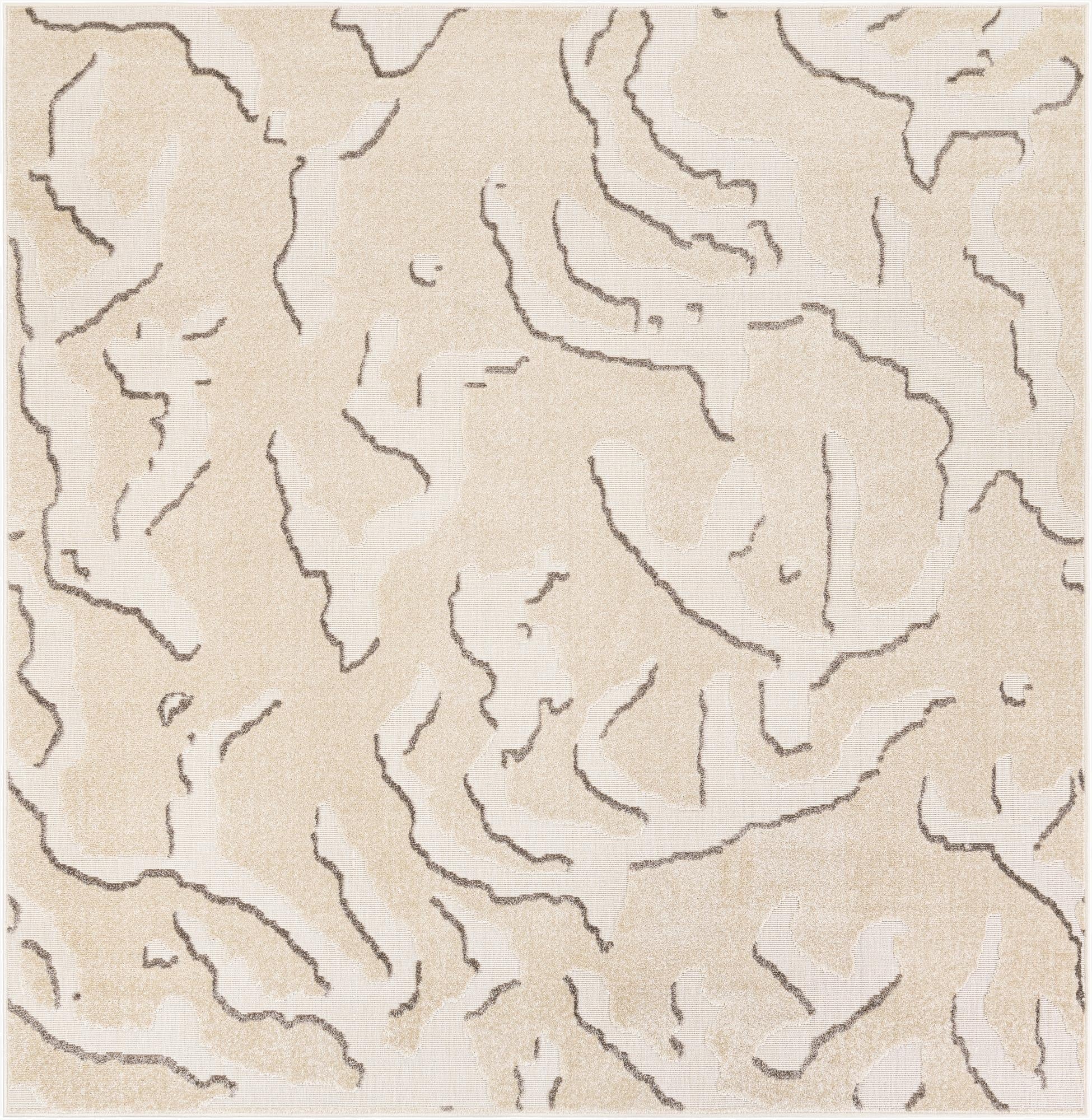  7' 10 x 7' 10  Washable Sabrina Soto Indoor / Outdoor Square Rug