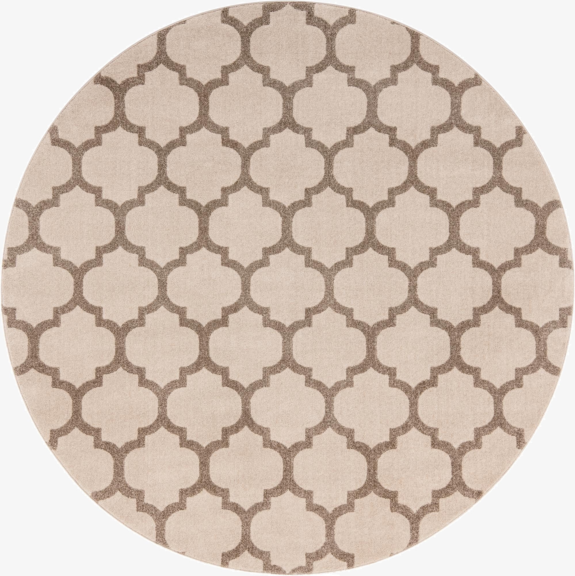  7' 10 x 7' 10 Lattice Round Rug