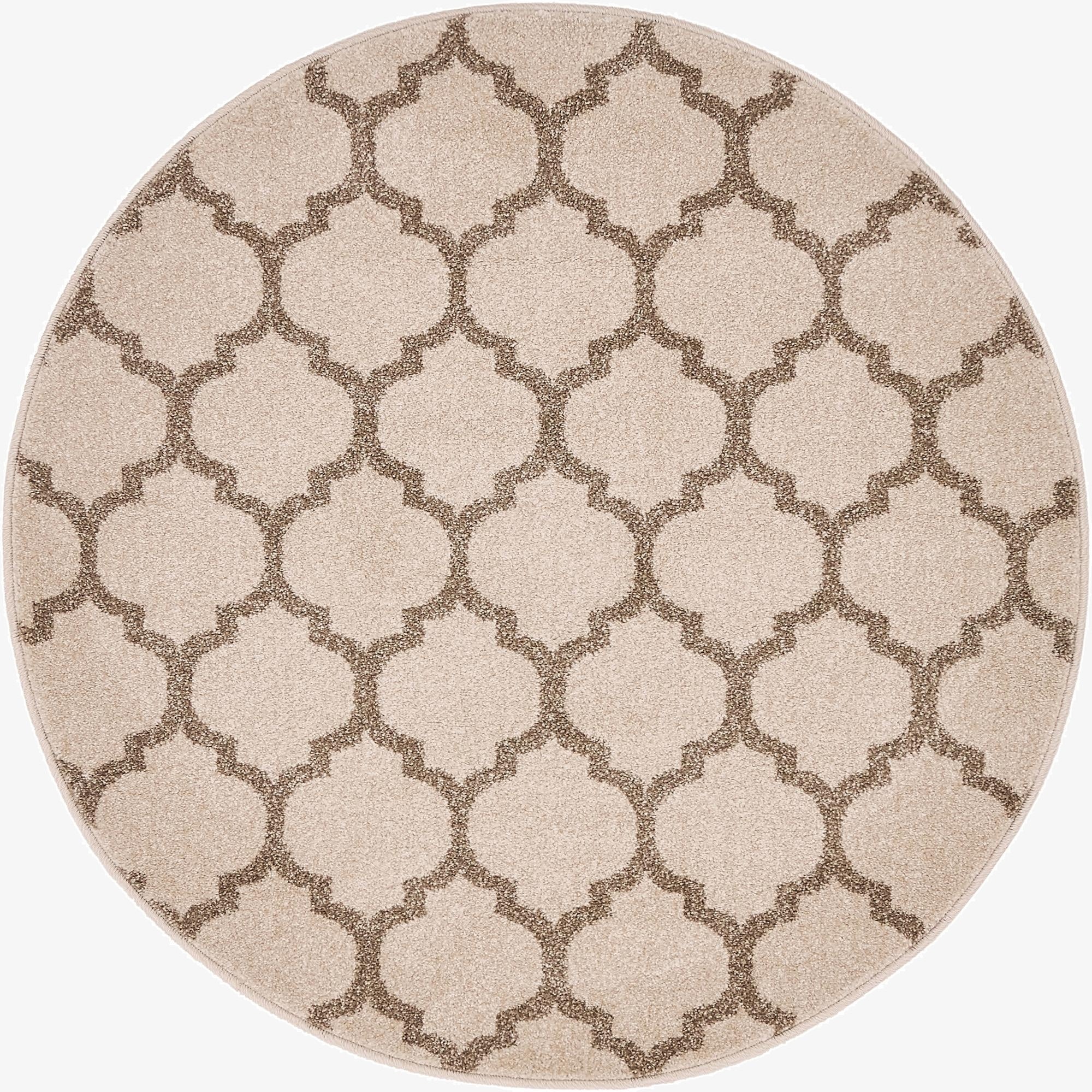  3' x 3' Lattice Round Rug