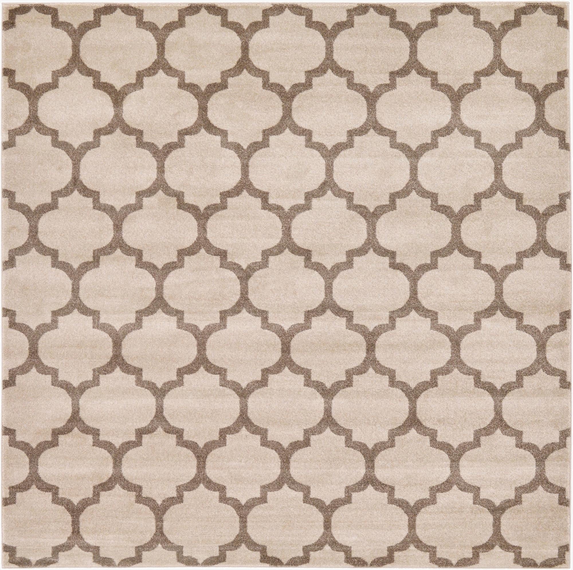  7' 10 x 7' 10 Lattice Square Rug