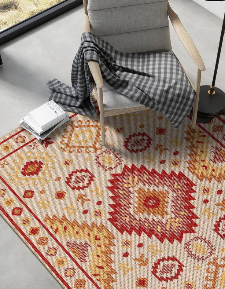 Detail image of  2' x 3'  Washable Baja Indoor / Outdoor Rug