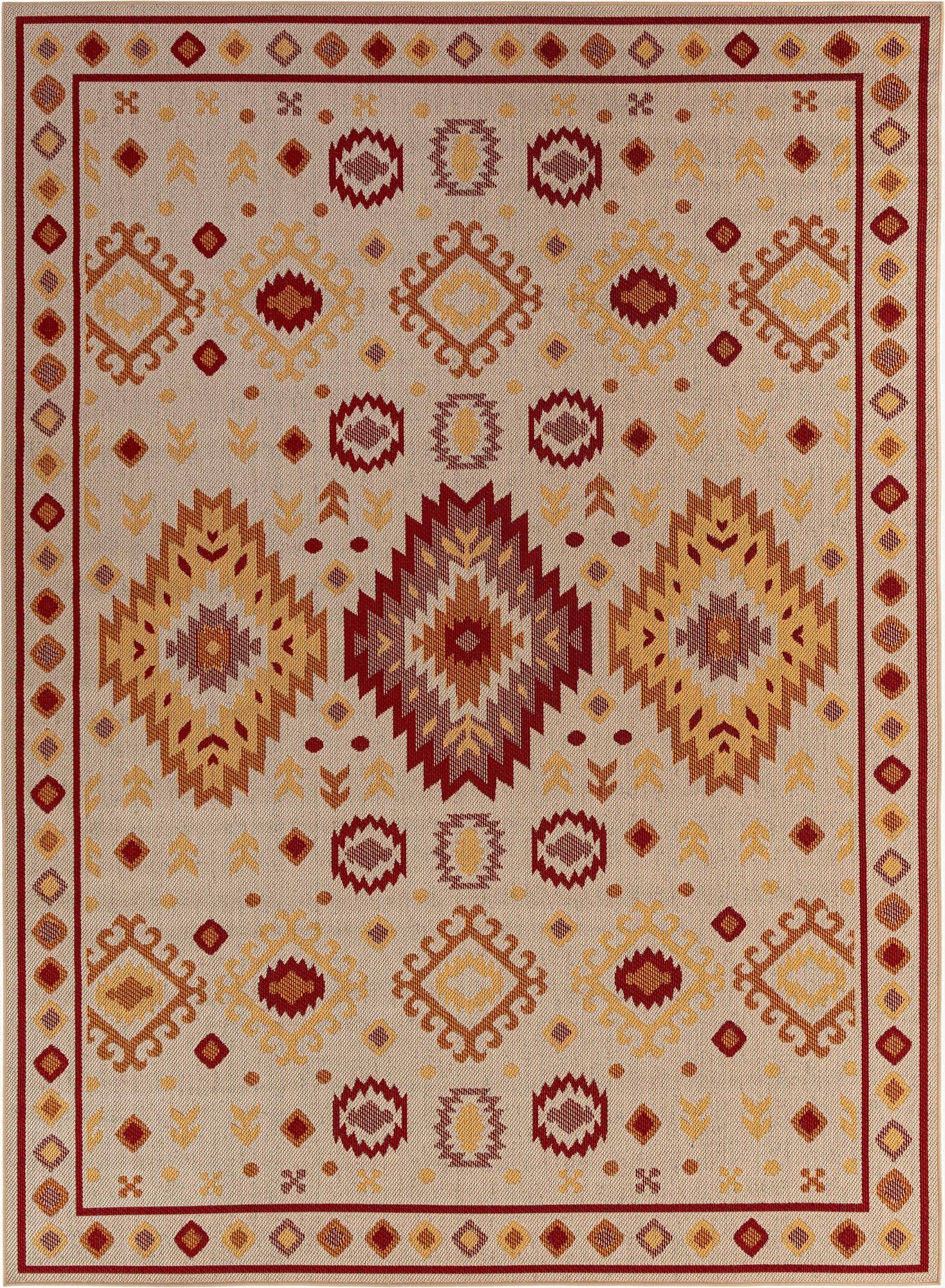  9' x 12'  Washable Baja Indoor / Outdoor Rug
