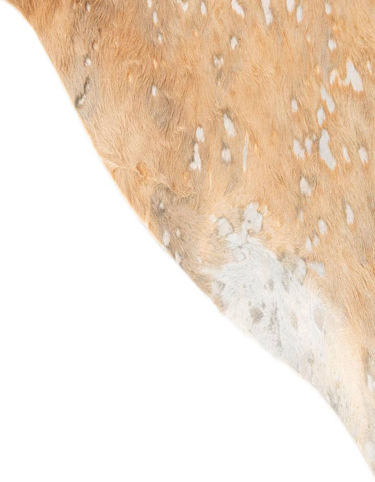 Detail image of  6' 5 x 6' 11 Cowhide Leather Freeform Rug