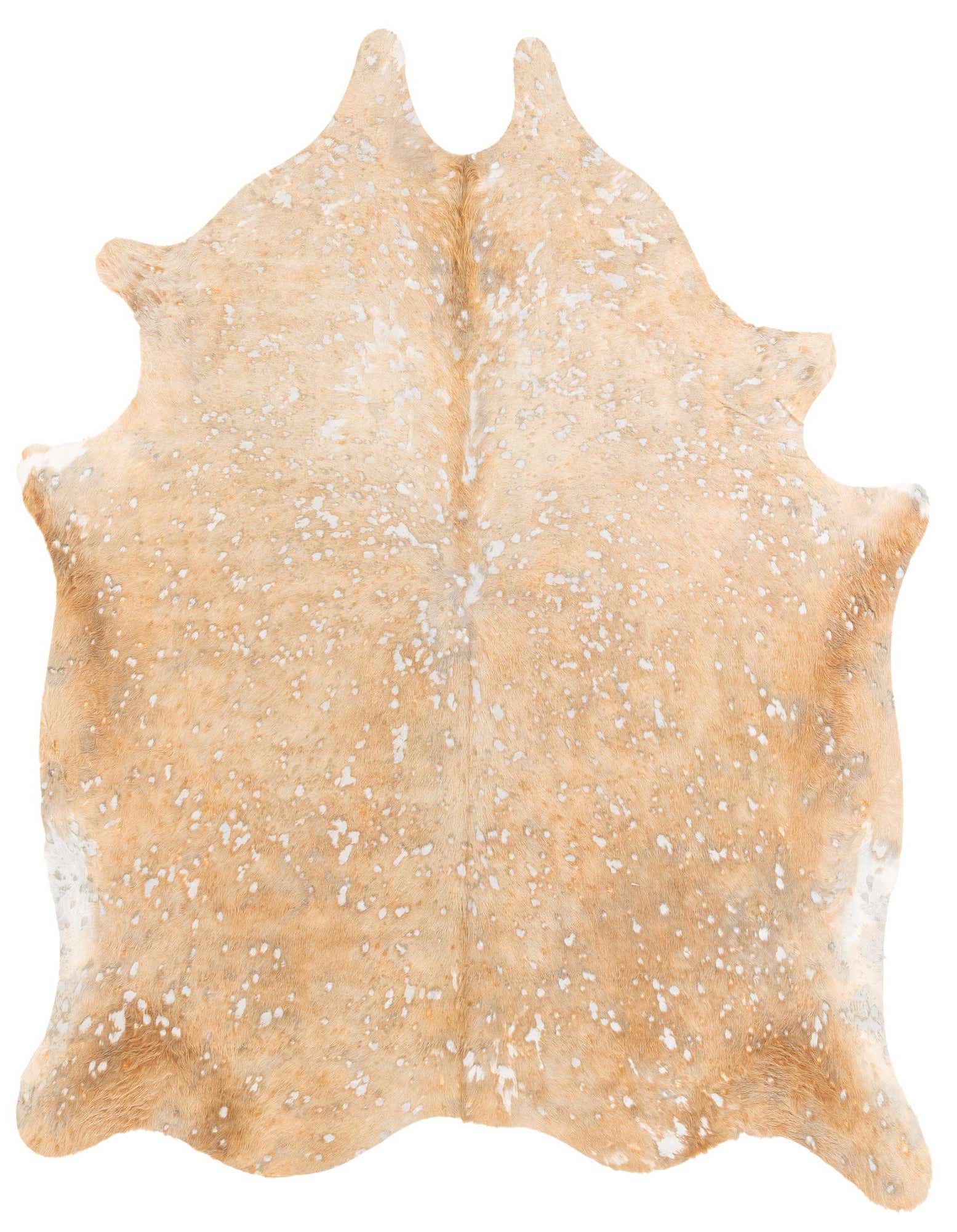 Primary image  6' 5 x 6' 11 Cowhide Leather Freeform Rug
