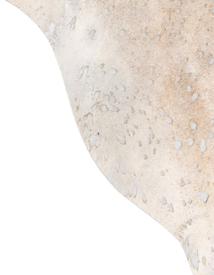 Detail image of  6' 2 x 7' 3 Cowhide Leather Freeform Rug