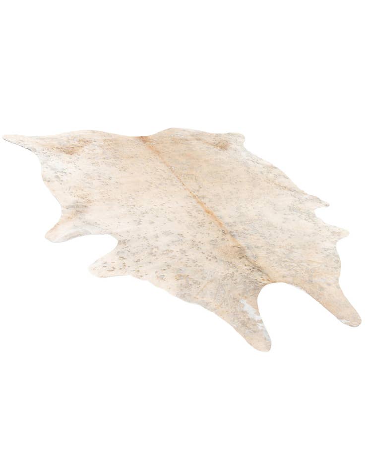 Detail image of  6' 3 x 7' Cowhide Leather Freeform Rug