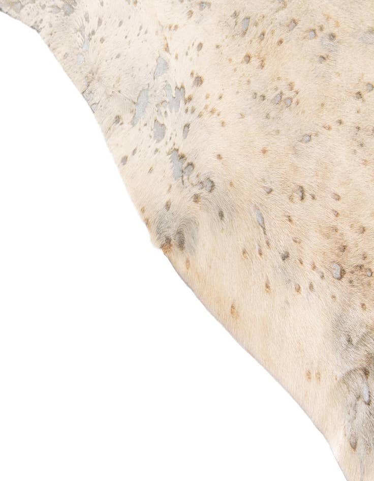 Detail image of  6' 3 x 7' Cowhide Leather Freeform Rug