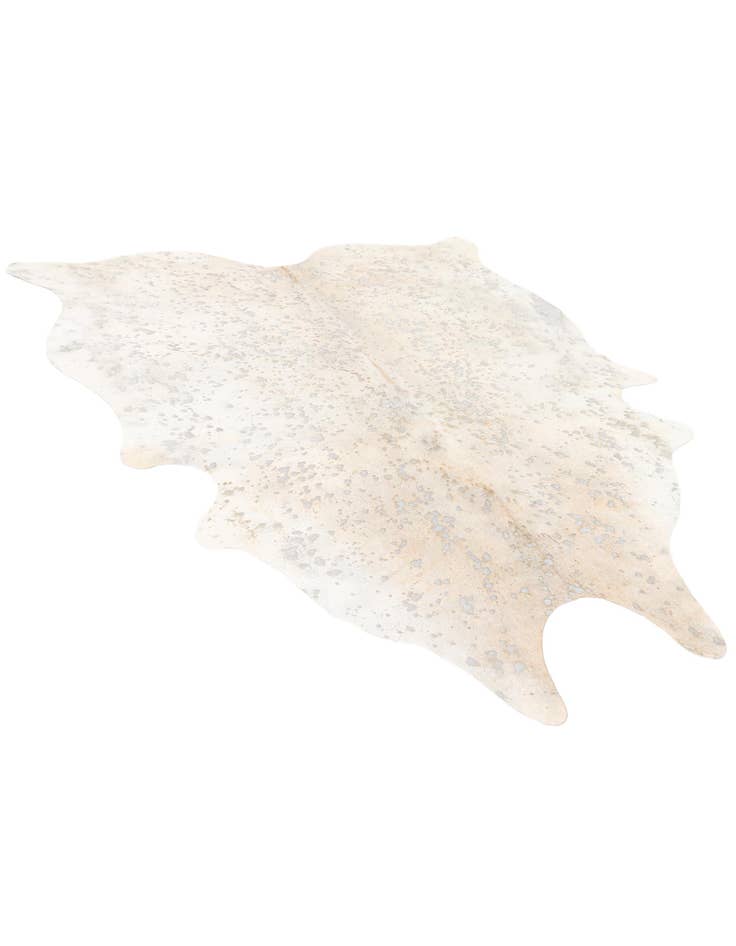 Detail image of  6' 8 x 7' 7 Cowhide Leather Freeform Rug