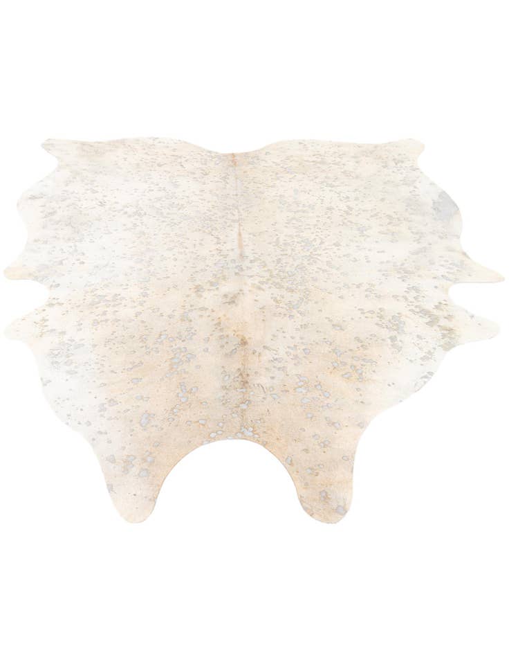 Detail image of  6' 8 x 7' 7 Cowhide Leather Freeform Rug