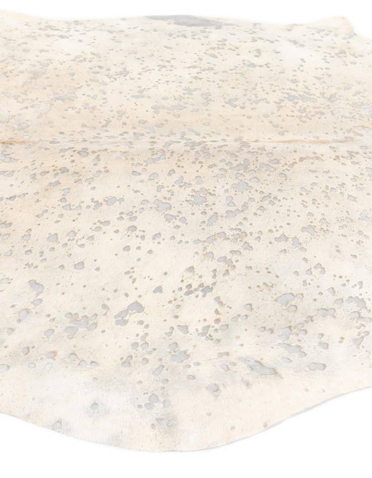 Detail image of  6' 8 x 7' 7 Cowhide Leather Freeform Rug