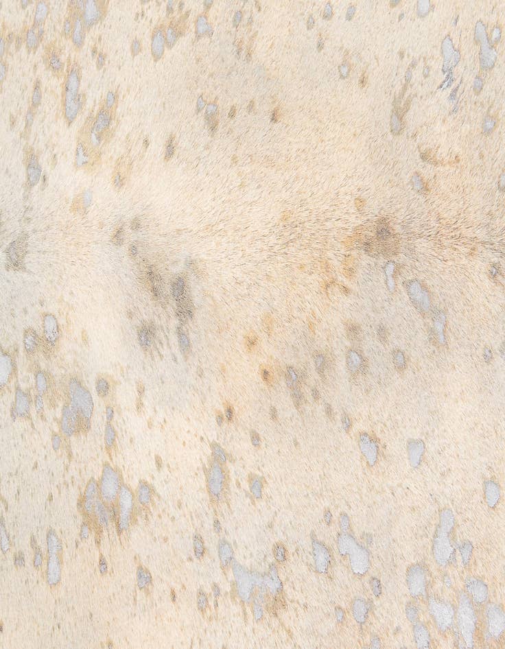 Detail image of  6' 8 x 7' 7 Cowhide Leather Freeform Rug