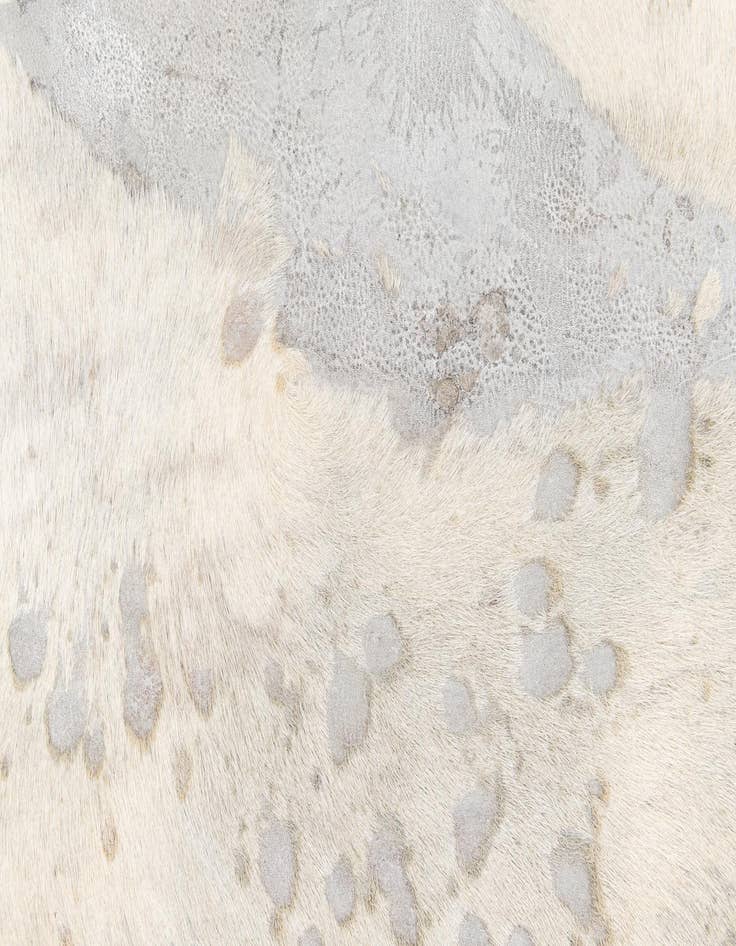 Detail image of  6' 8 x 7' 7 Cowhide Leather Freeform Rug