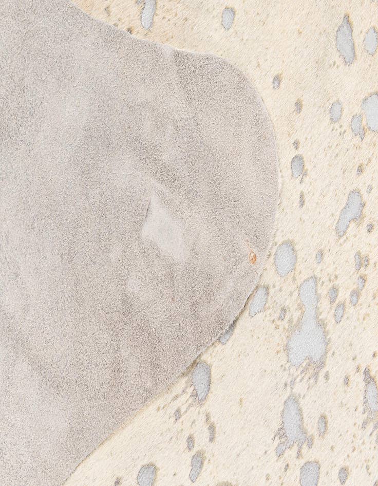 Detail image of  6' 8 x 7' 7 Cowhide Leather Freeform Rug