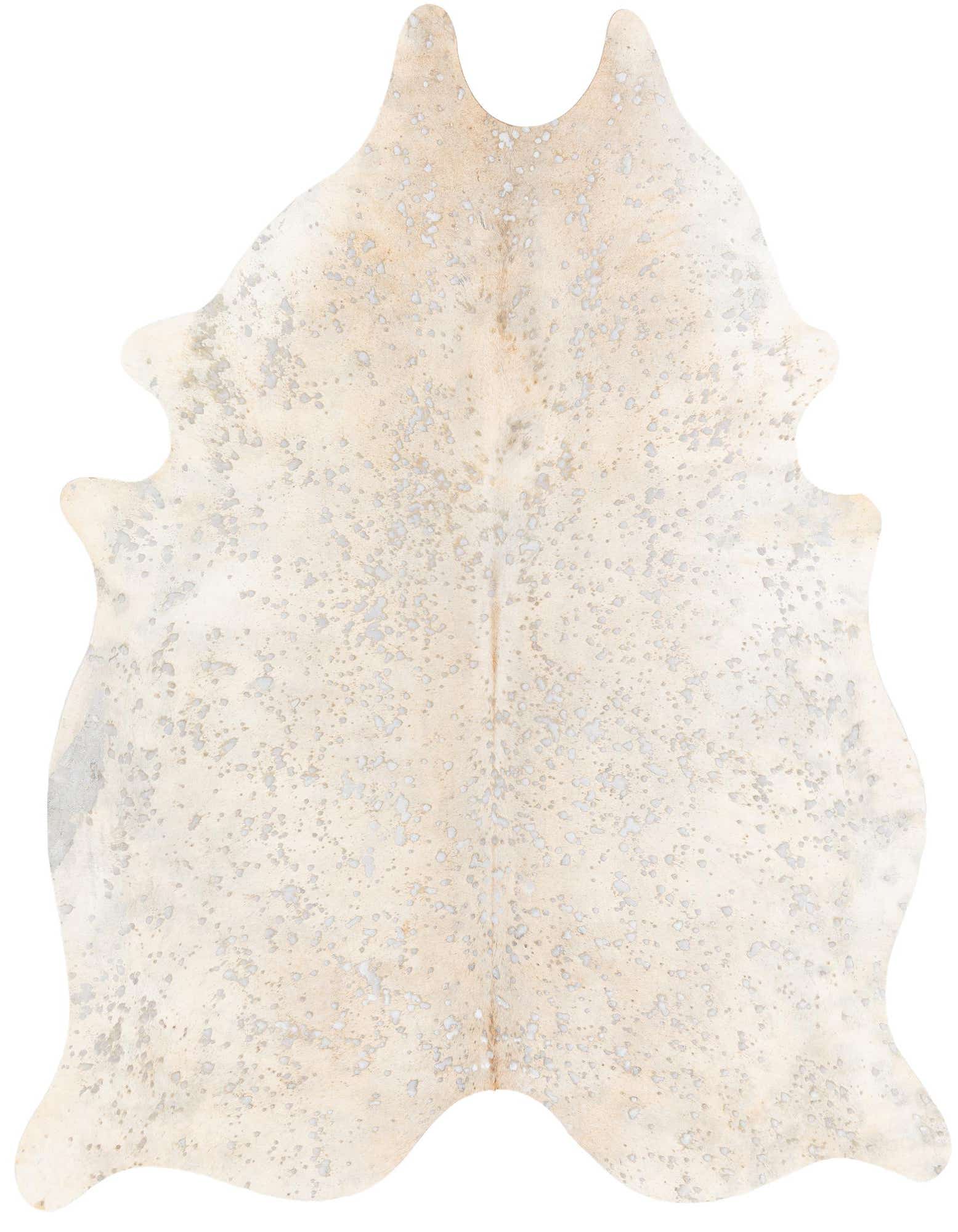Primary image  6' 8 x 7' 7 Cowhide Leather Freeform Rug