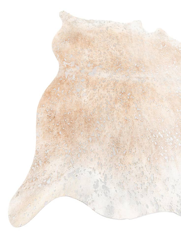 Detail image of  6' 8 x 7' 4 Cowhide Leather Square Rug