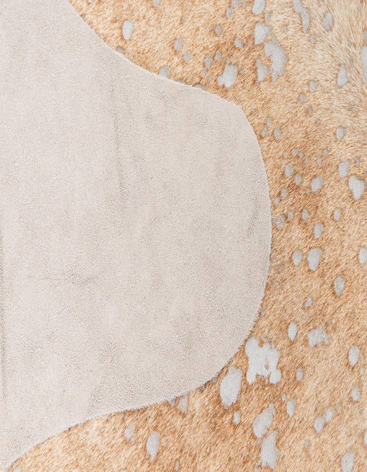 Detail image of  6' 8 x 7' 4 Cowhide Leather Square Rug