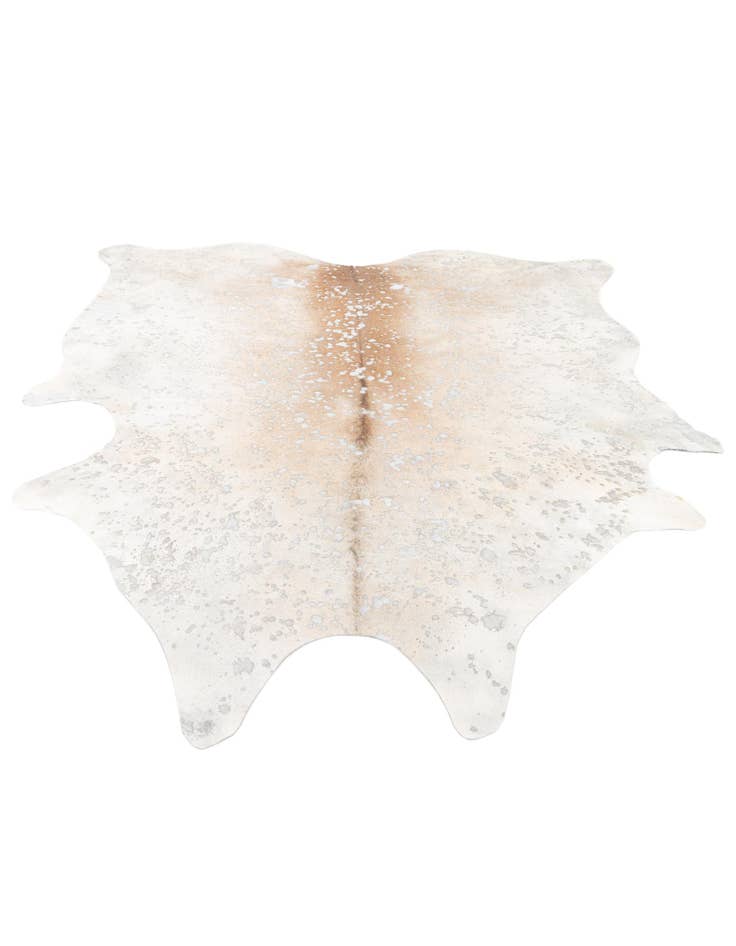 Detail image of  7' 1 x 7' 10 Cowhide Leather Square Rug