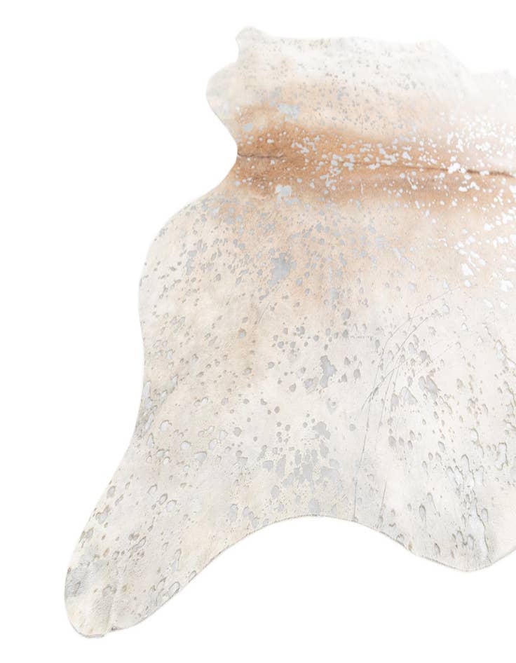 Detail image of  7' 1 x 7' 10 Cowhide Leather Square Rug