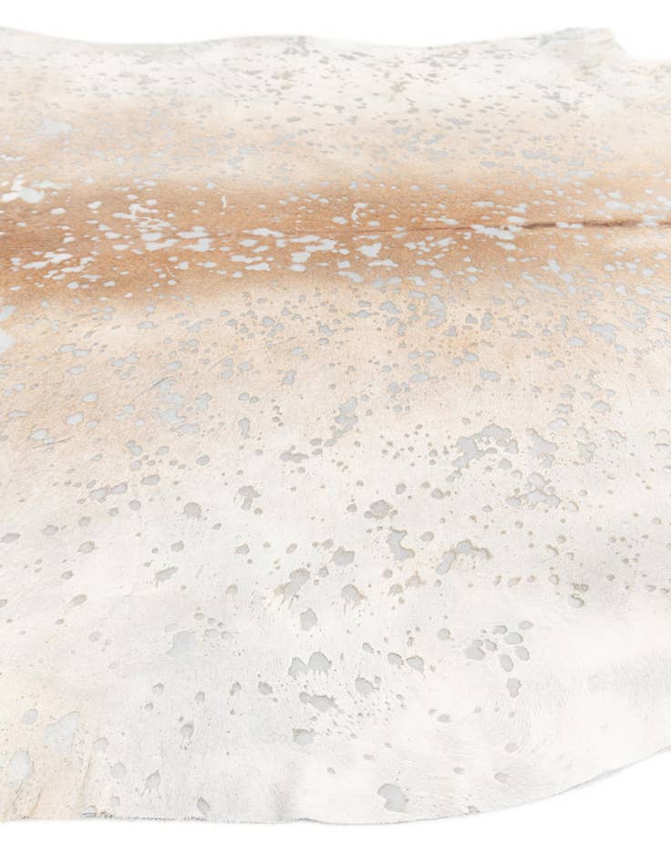 Detail image of  7' 1 x 7' 10 Cowhide Leather Square Rug