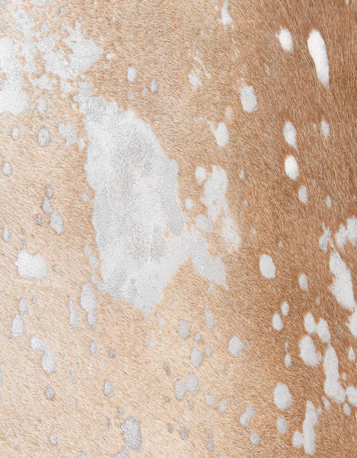 Detail image of  7' 1 x 7' 10 Cowhide Leather Square Rug