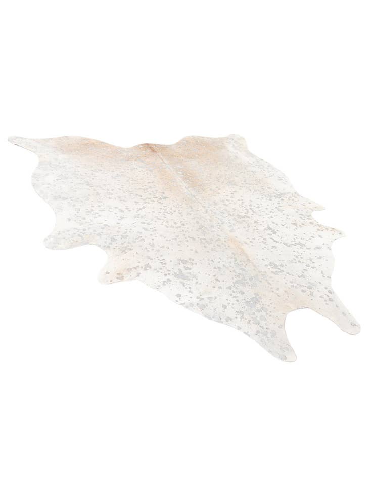 Detail image of  6' 10 x 7' 4 Cowhide Leather Square Rug