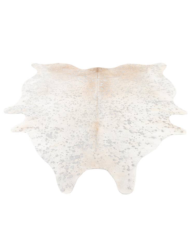 Detail image of  6' 10 x 7' 4 Cowhide Leather Square Rug