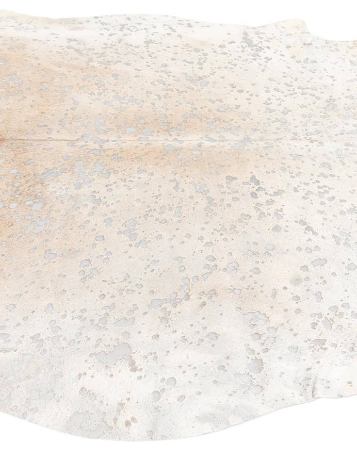 Detail image of  6' 10 x 7' 4 Cowhide Leather Square Rug