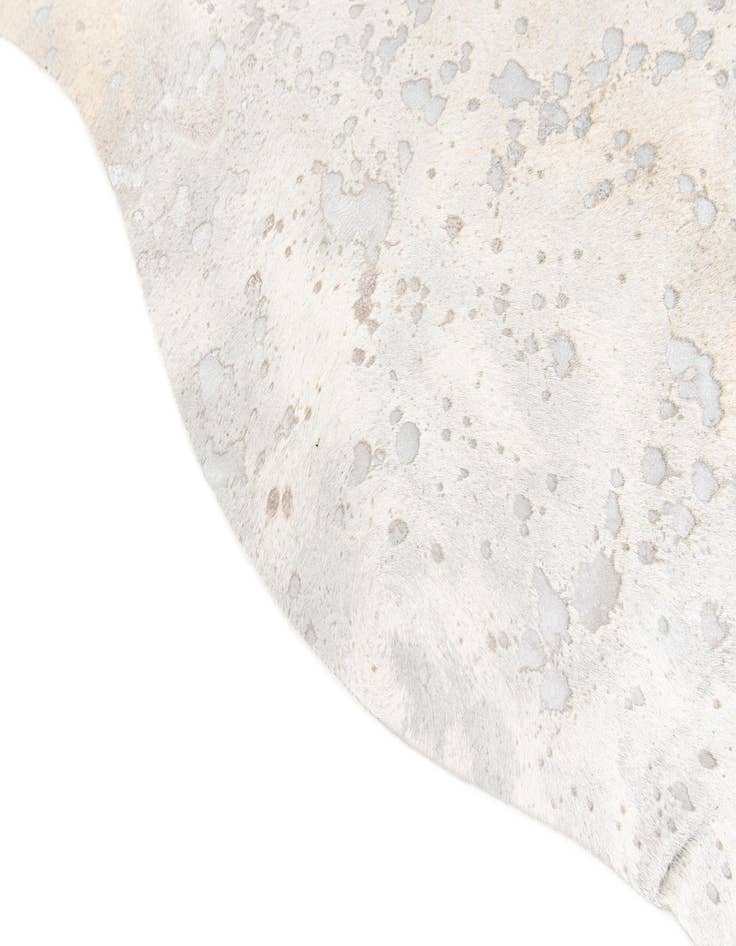 Detail image of  6' 10 x 7' 4 Cowhide Leather Square Rug