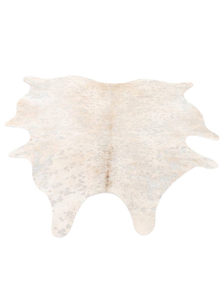 Detail image of  6' 5 x 7' 1 Cowhide Leather Square Rug