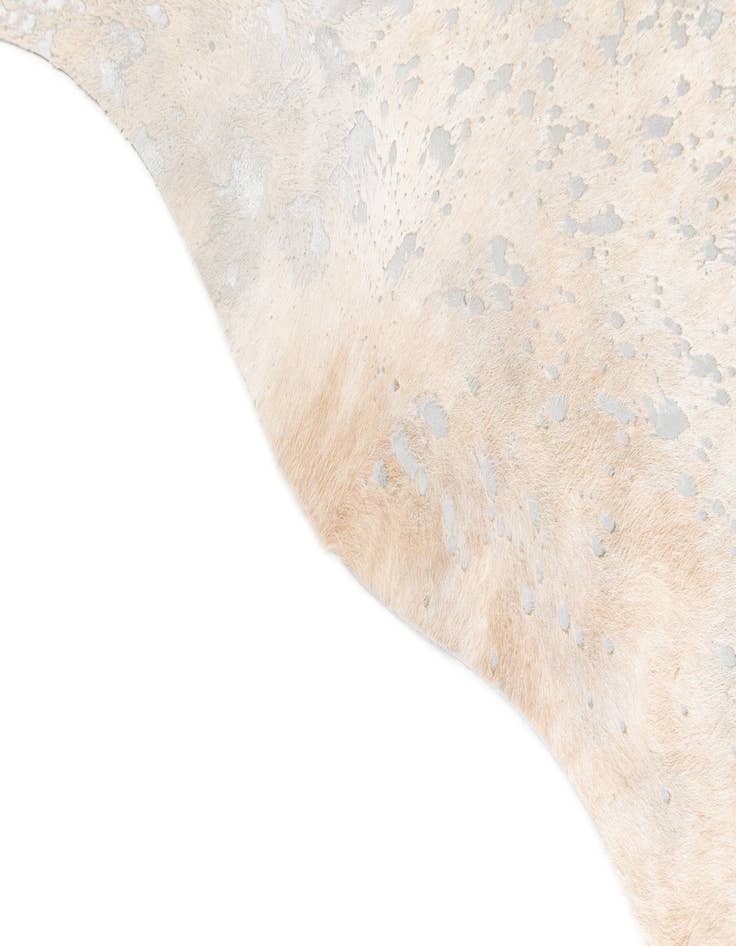 Detail image of  6' 5 x 7' 1 Cowhide Leather Square Rug