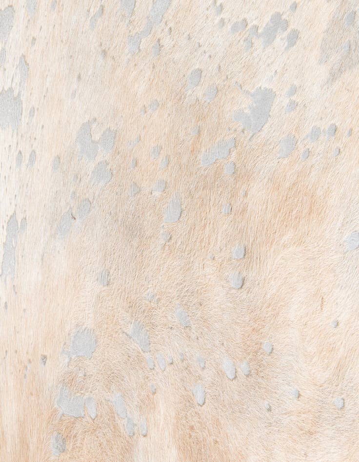 Detail image of  6' 5 x 7' 1 Cowhide Leather Square Rug