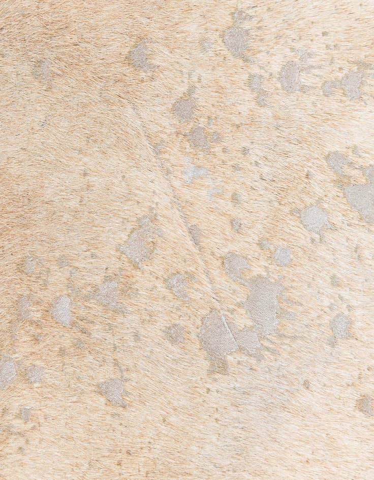 Detail image of  6' 5 x 7' 1 Cowhide Leather Square Rug